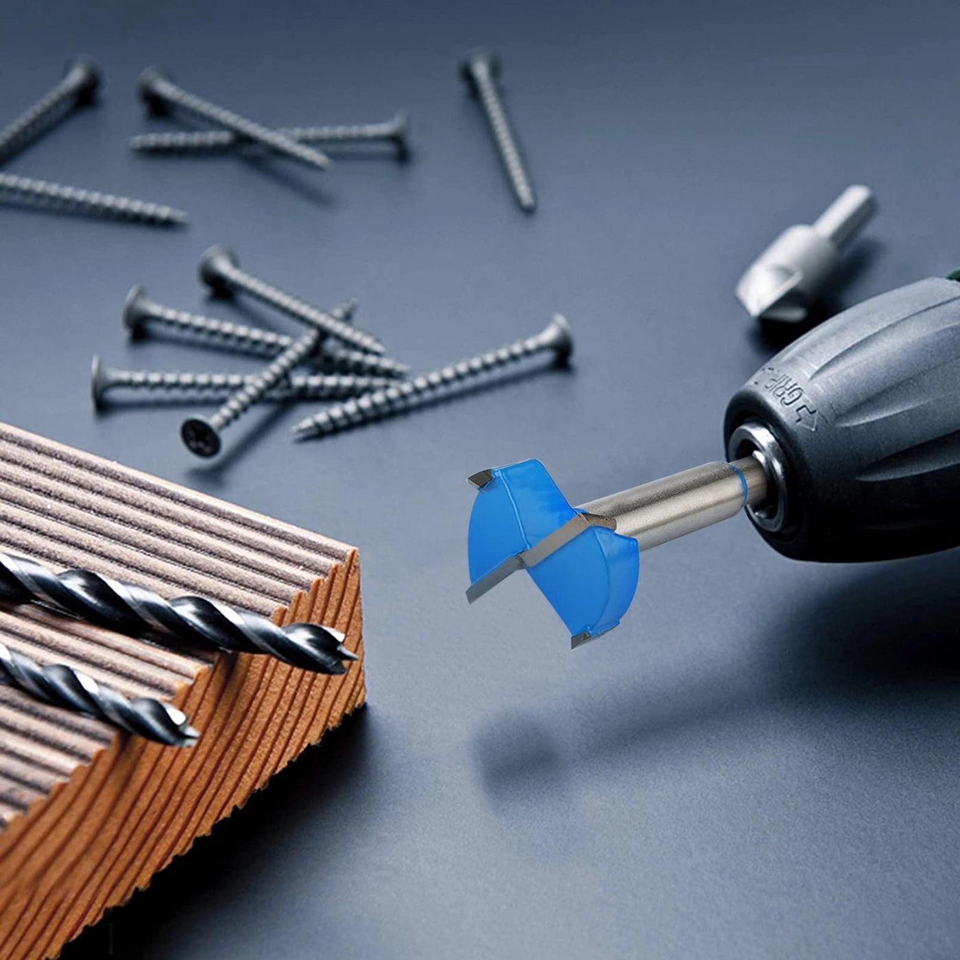 Forstner Bit Set - C3 Carbide 8 Pcs 1/4"(6.35Mm), 3/8"(9.52Mm), 1/2"(12.7Mm), 5/8"(15.9Mm), 3/4"(19.05Mm), 7/8"(22.2Mm), 1"(25.4Mm), 1-3/8"(34.9Mm)