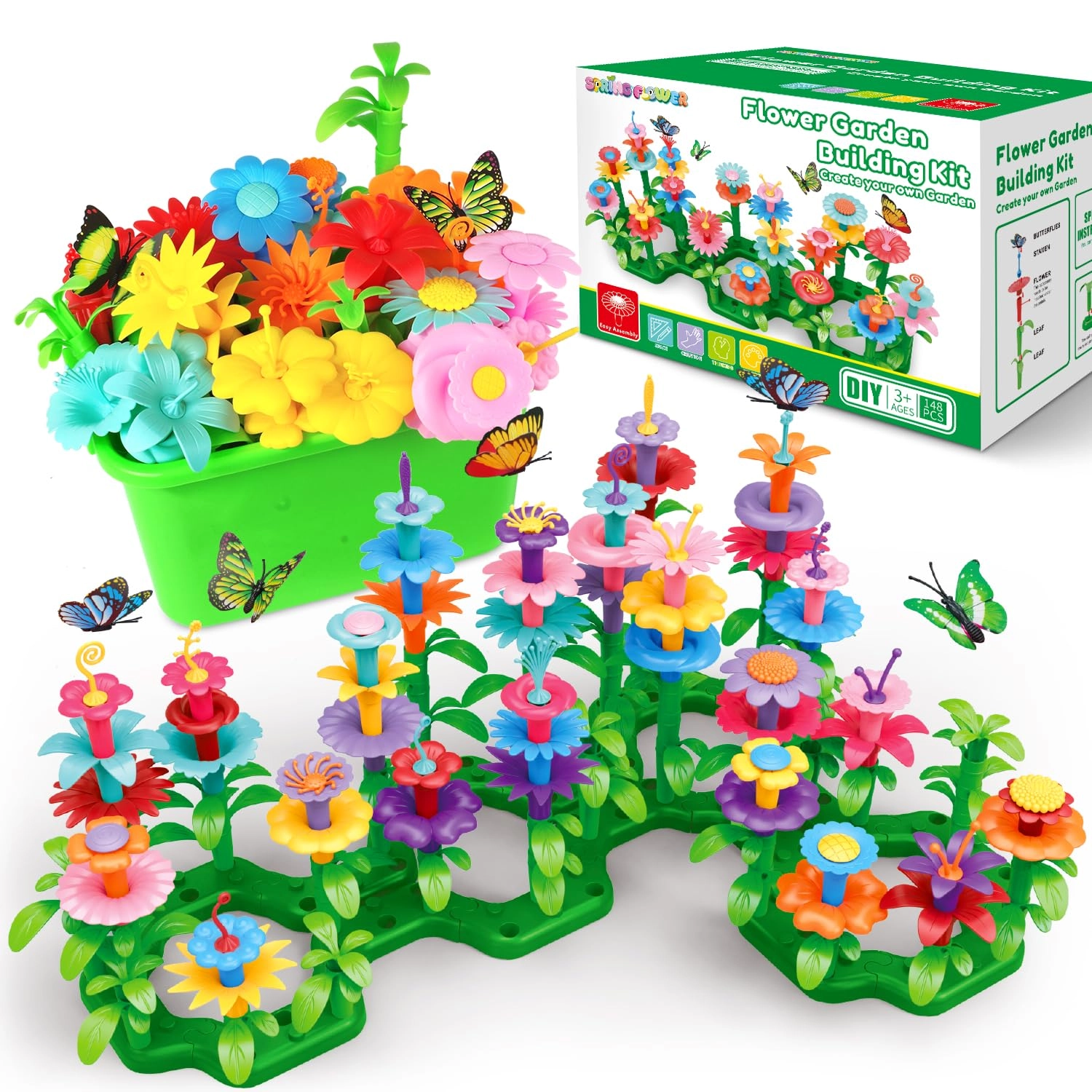 spring flower Flower Garden Building Kit - 148 pcs