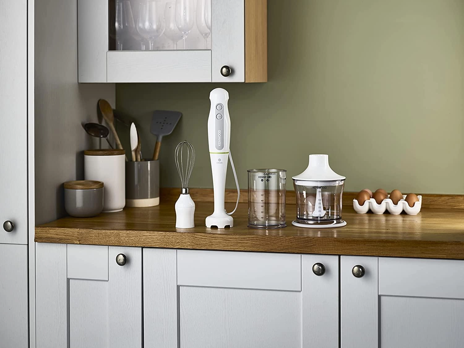 Triblade Hand Blender - 3pc Set White