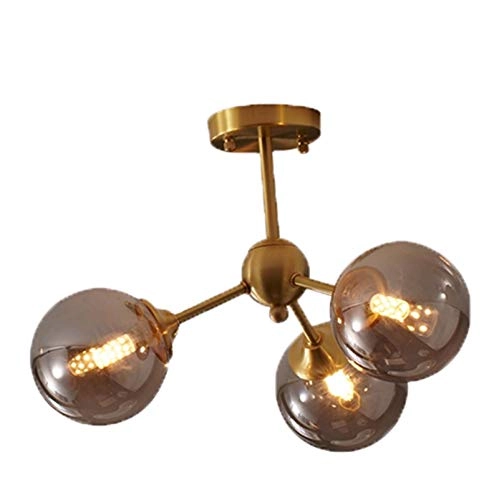 G9 Magic Bean Ceiling Light - Copper-colored and cognac-colored glass 5