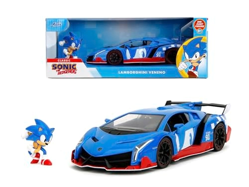 Jada Lamborghini Veneno - 1:24 + Sonic Figure
