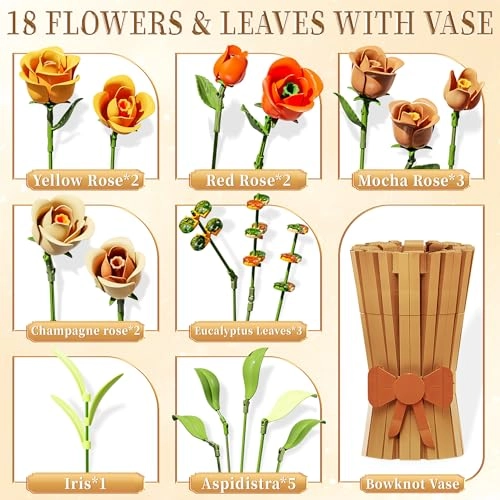 Rose Bouquet Building Set (01050) - Botanicals