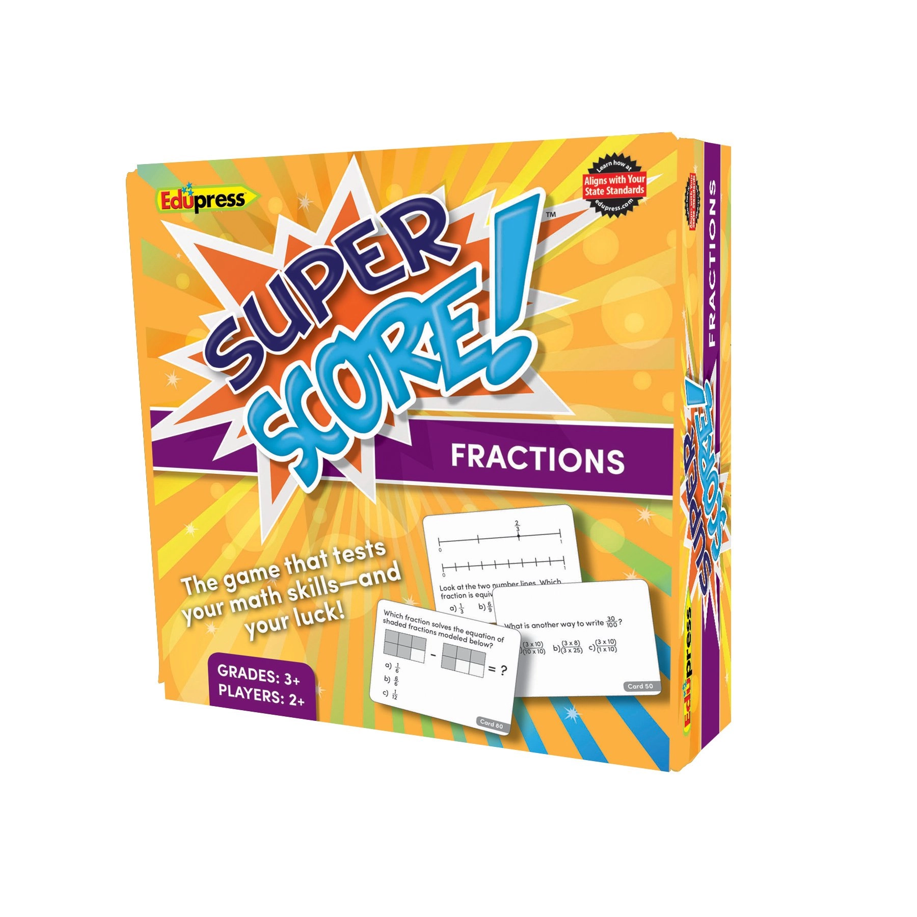 Edupress Math Game Teaching Material - Fractions 150 Cards