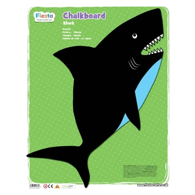 Fiesta Crafts Wall Hanging Shark Chalkboard - 3+ years