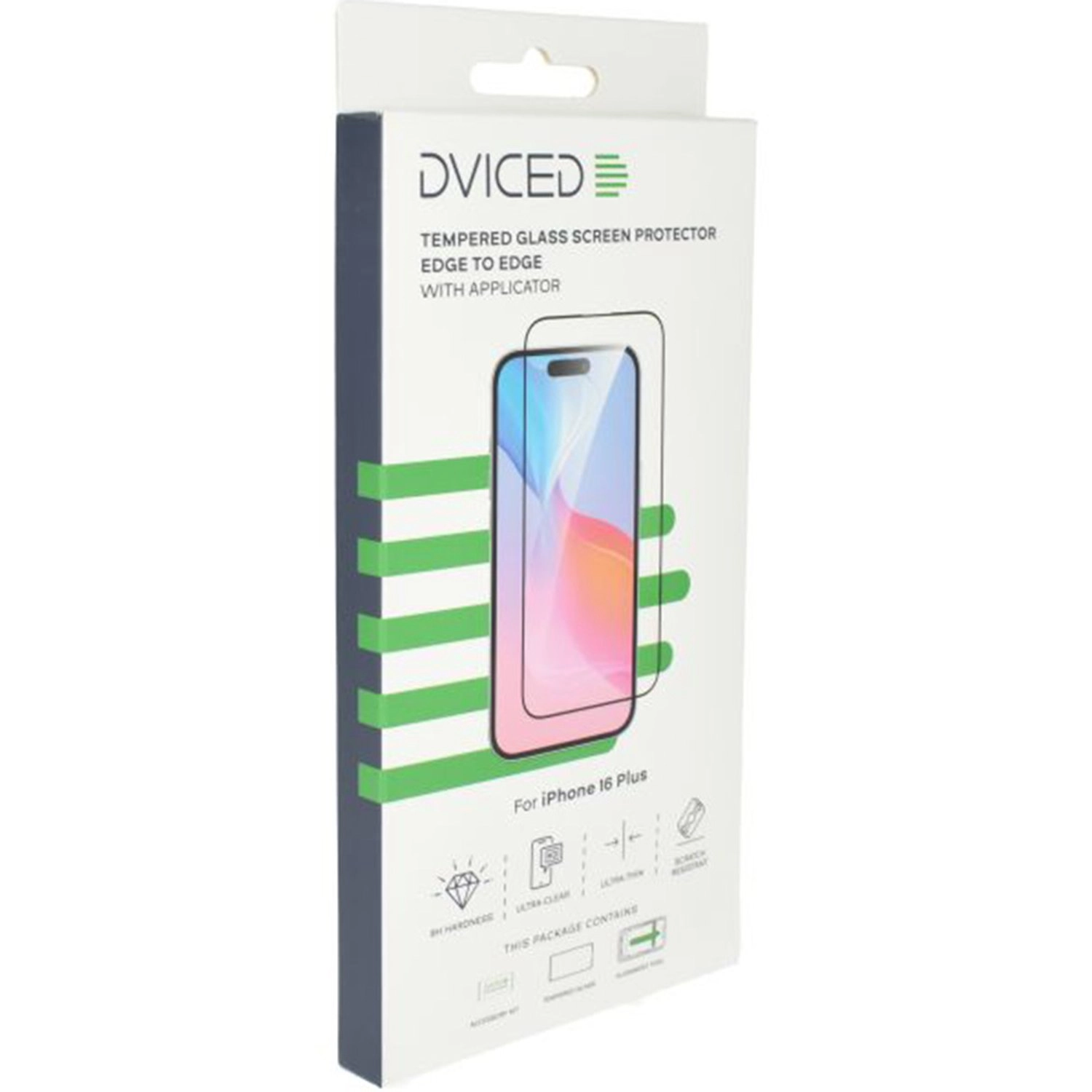 Clear Tempered Glass Screen Protector for iPhone 16 Plus