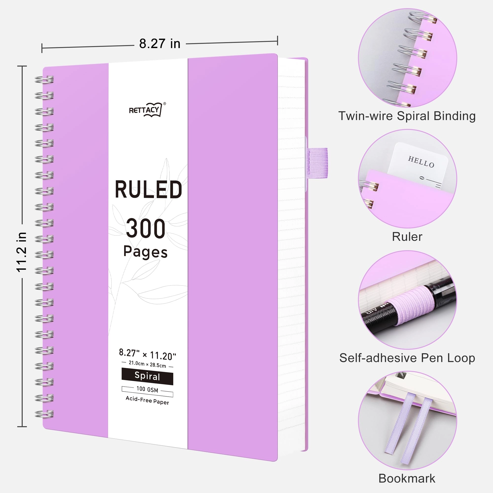 A4 Notebook A4 Spiral - Lined 150 Sheets