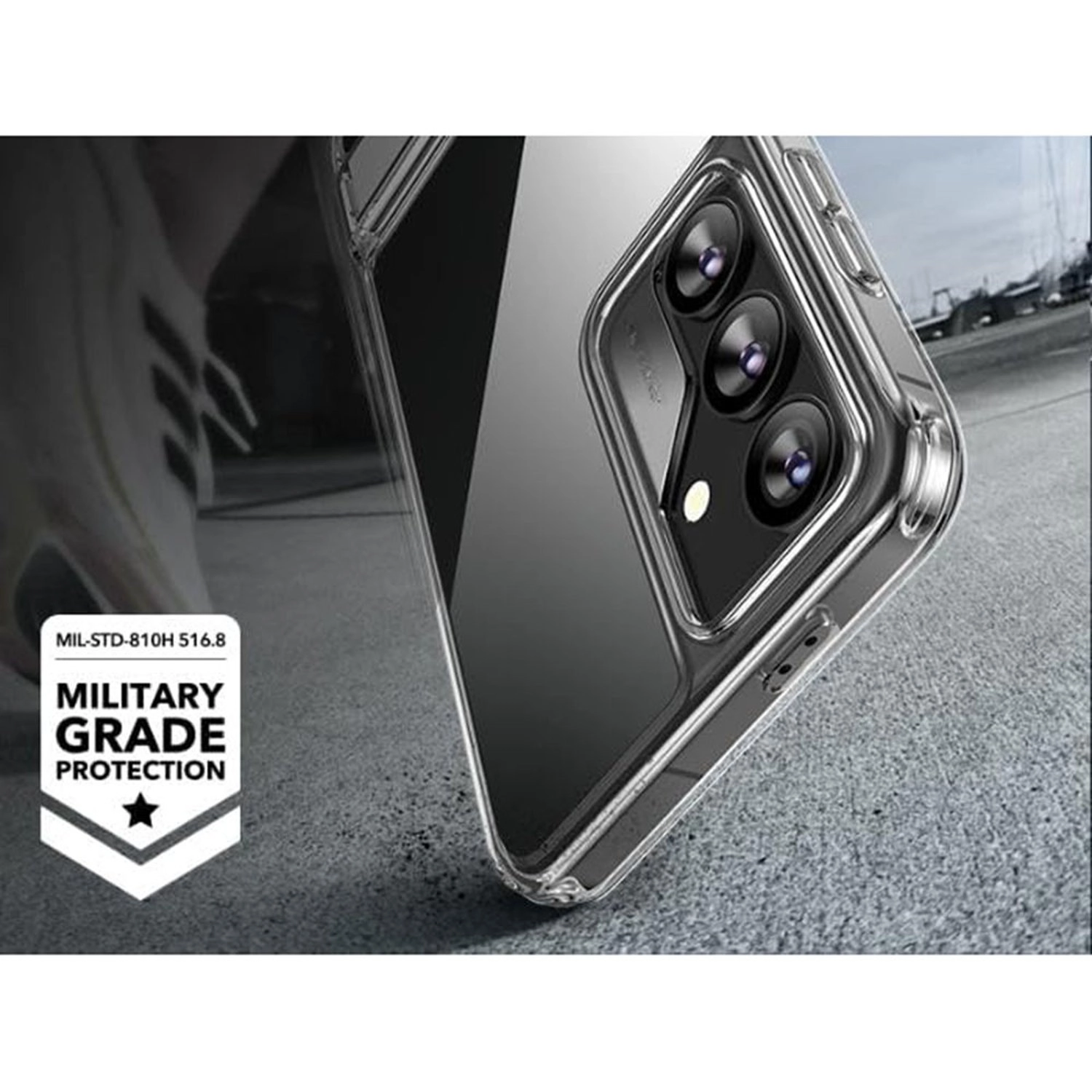 Metal Kickstand Case Clear Case for Galaxy S24