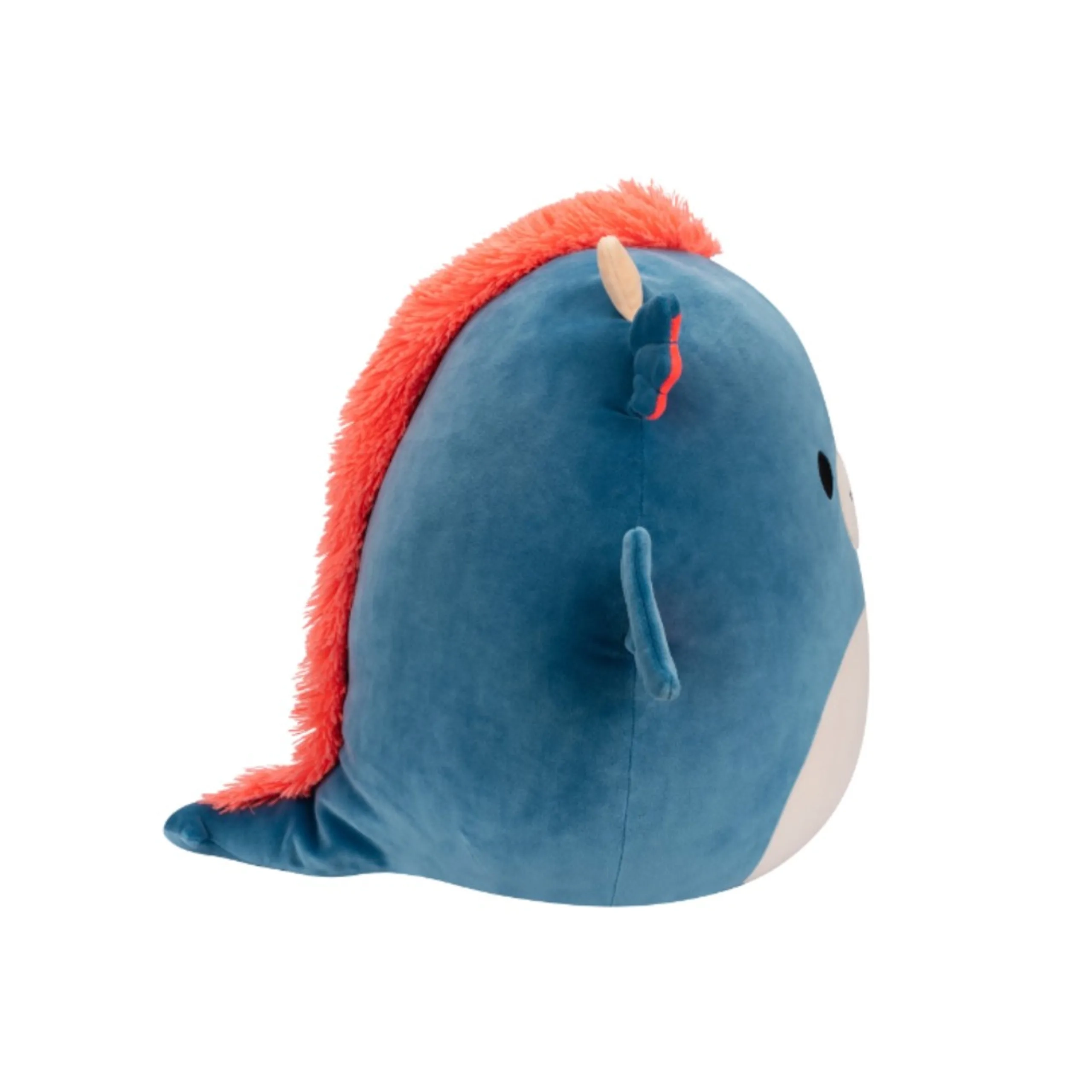 Carin - Large Plush 16 Inch Blue and Orange Dragon