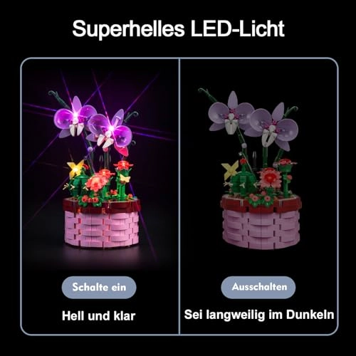 LED Light Set - Compatible with 43237 Isabela's Flowerpot USB Battery Powered