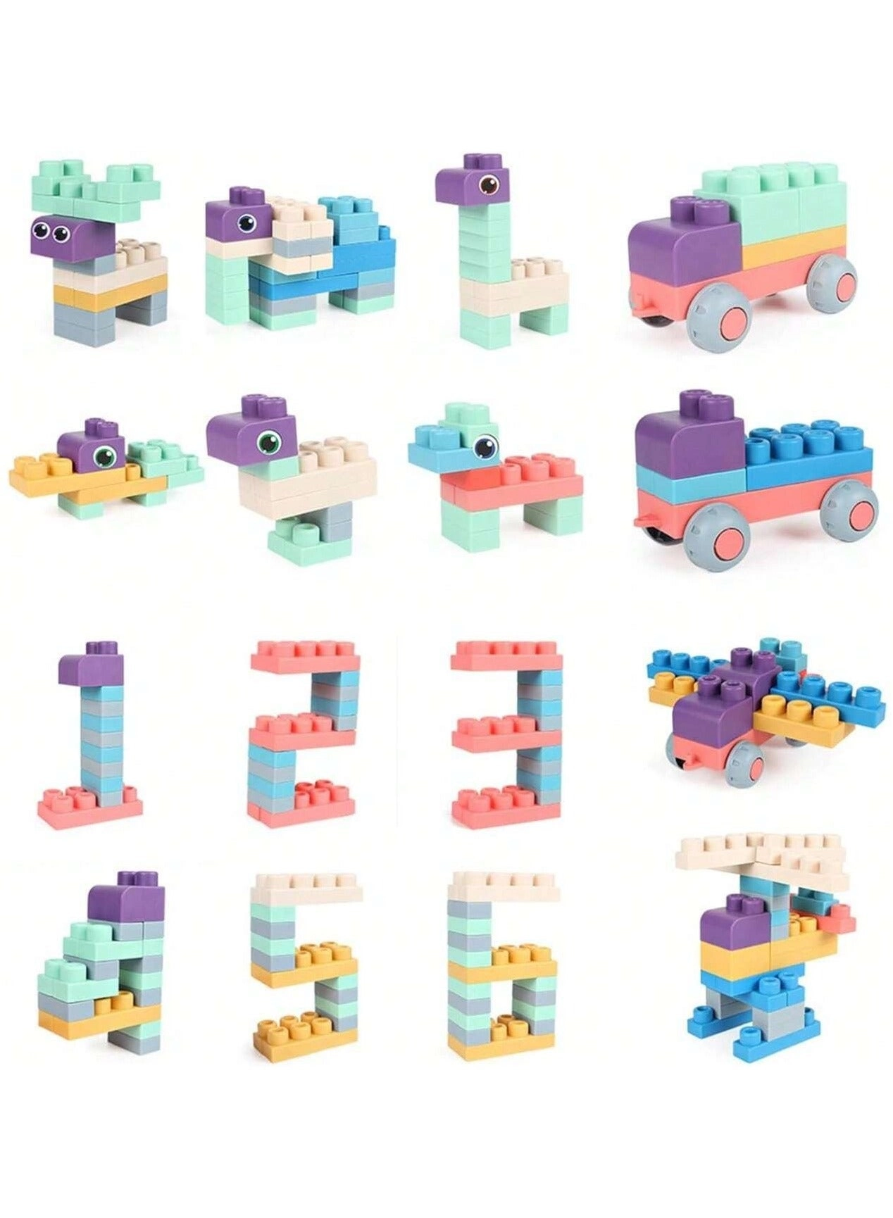 Soft Building Block Sets - 50 pcs